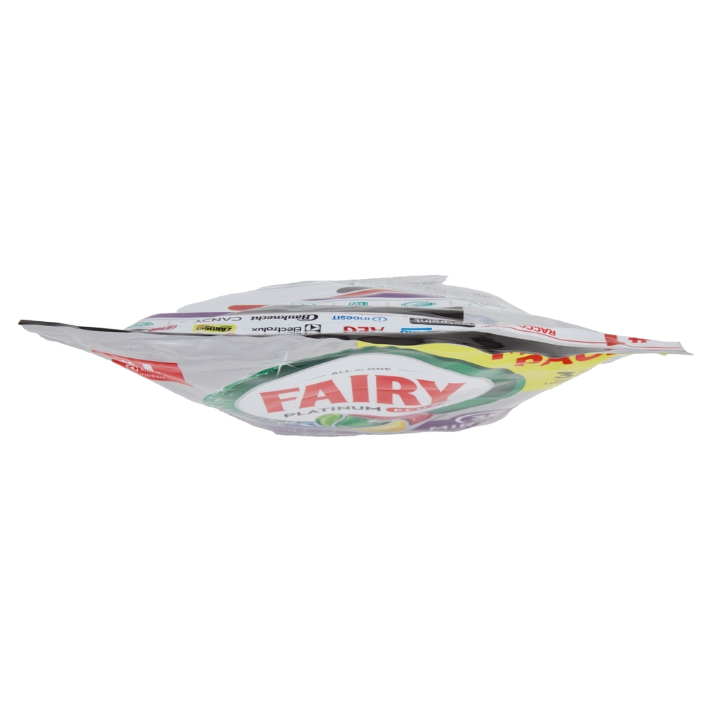 Fairy Pastiglie Lavastoviglie Platinum Plus All in One Miracle, Detersivo Piatti Limone 32 Caps 527g